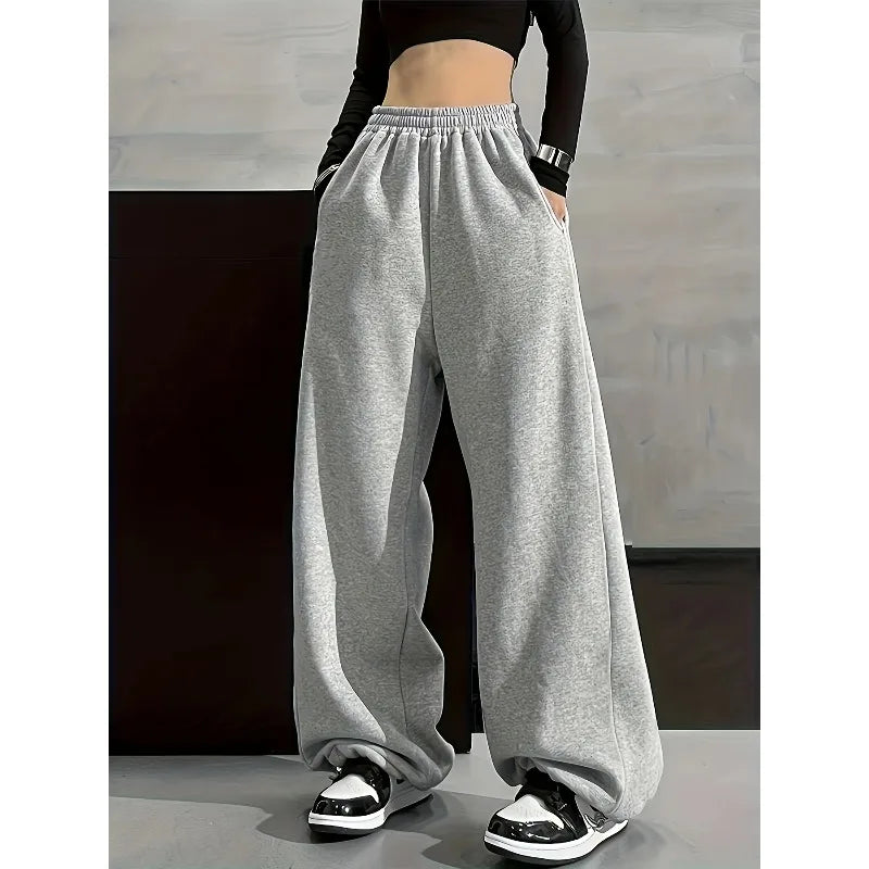 Wide-Leg Casual Pants