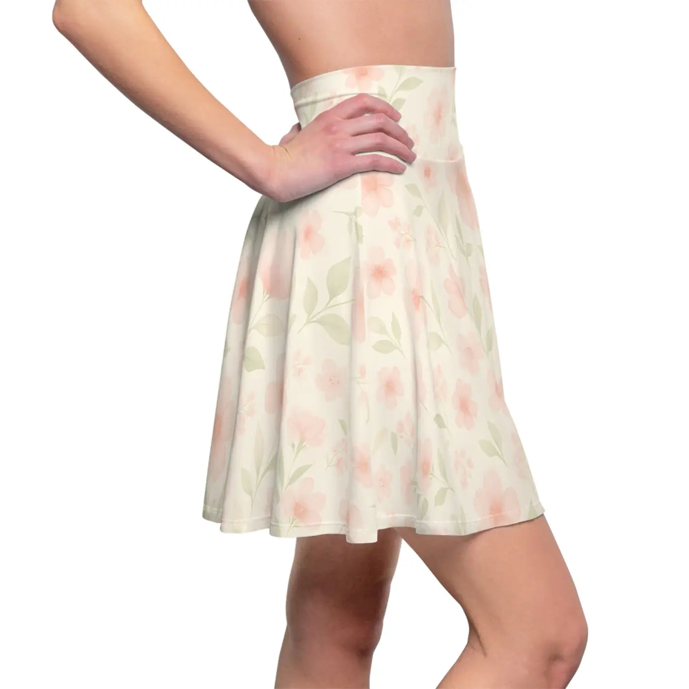 Floral Women’s Skater Skirt – Cute Summer Skirt - Dipaliz