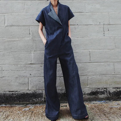 Wide-Leg Cotton Jumpsuit
