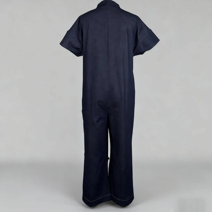 Wide-Leg Cotton Jumpsuit