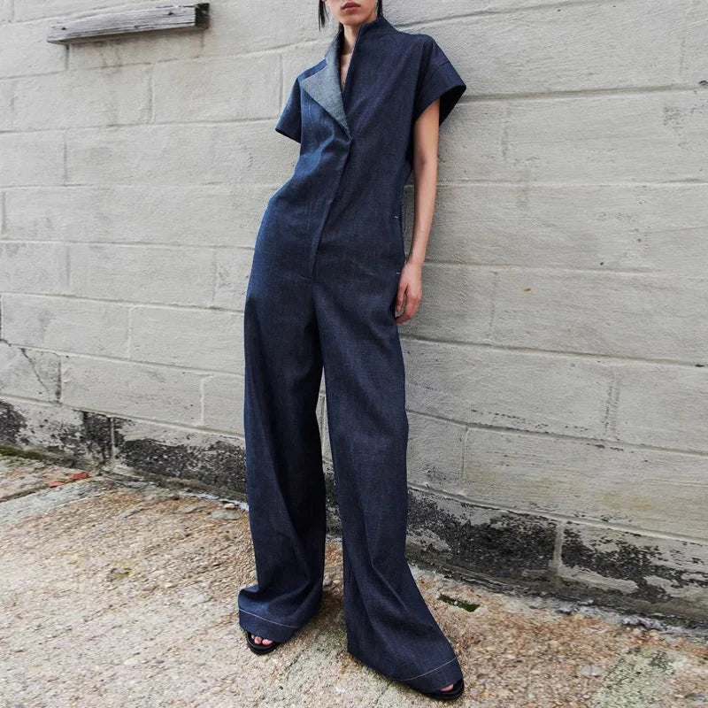 Wide-Leg Cotton Jumpsuit