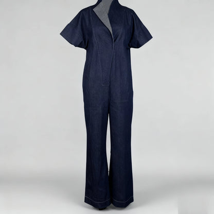 Wide-Leg Cotton Jumpsuit