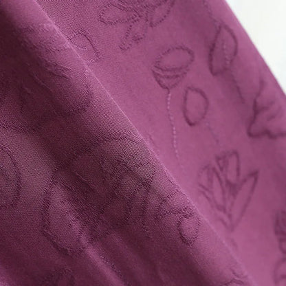 Cotton Viscose Jacquard Palazzo Pants – High-Waist Wide Leg Trousers