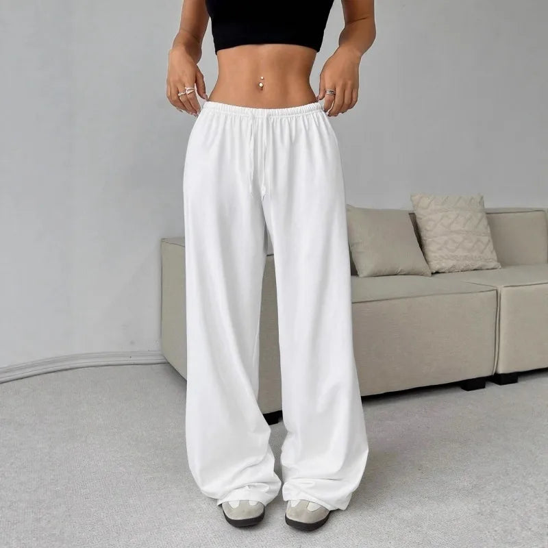 Wide-Leg Casual Pants