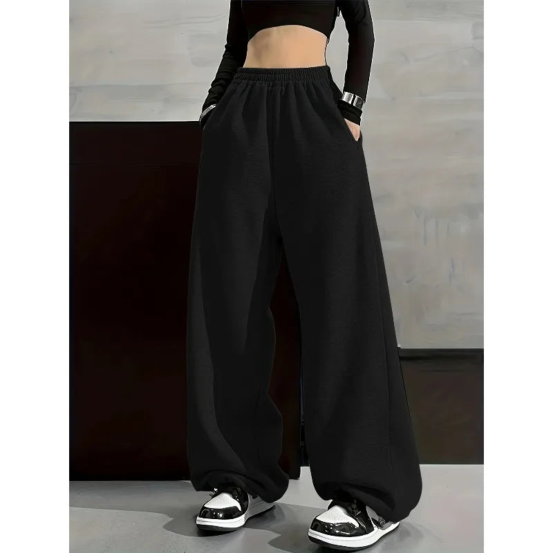 Wide-Leg Casual Pants