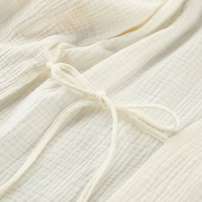 100% Cotton Jersey Robe – Long Sleeve Cardigan Nightgown & Loungewear