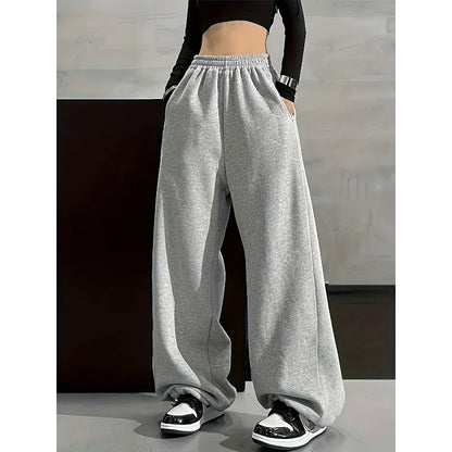Wide-Leg Casual Pants