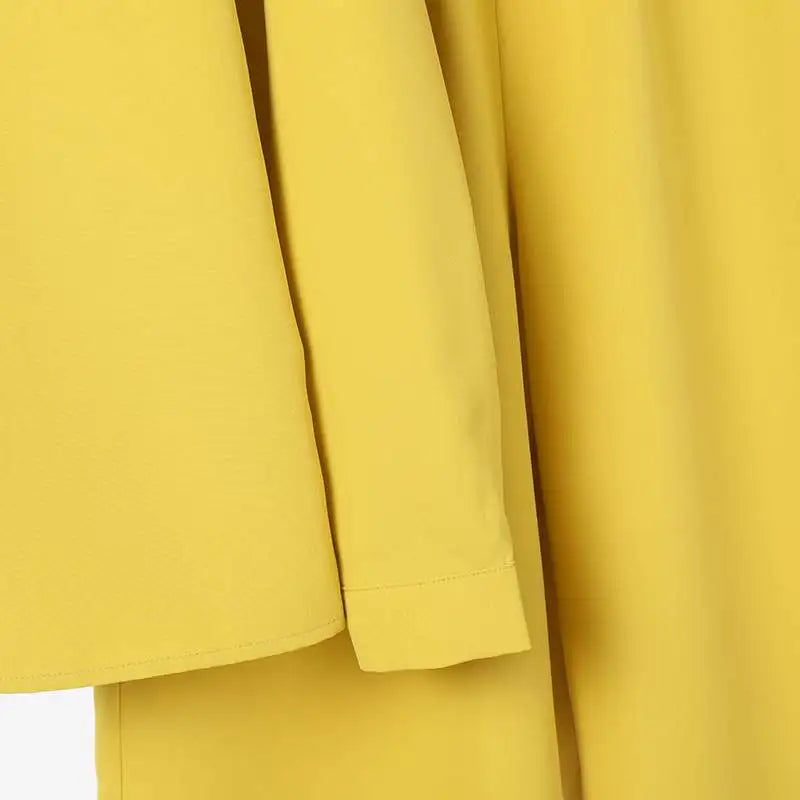 Elegant Office Set: Button-Down Shirt & Wide Leg Trousers