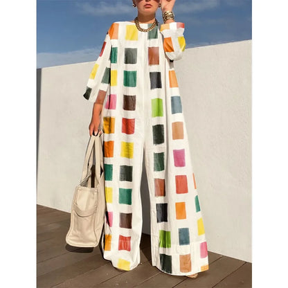 Plaid Plus Size Jumpsuit