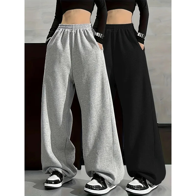 Wide-Leg Casual Pants