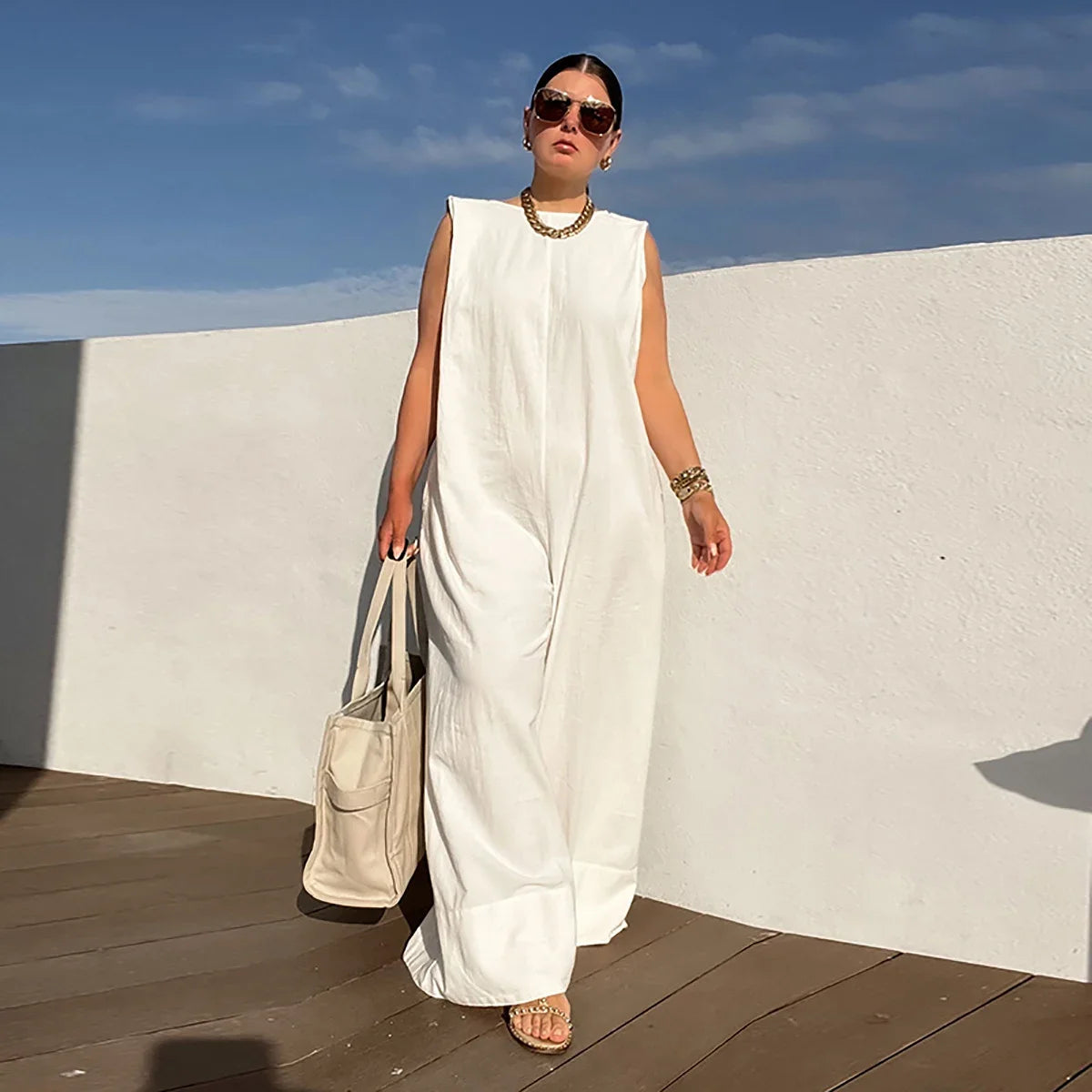 Wide-Leg Summer Jumpsuit