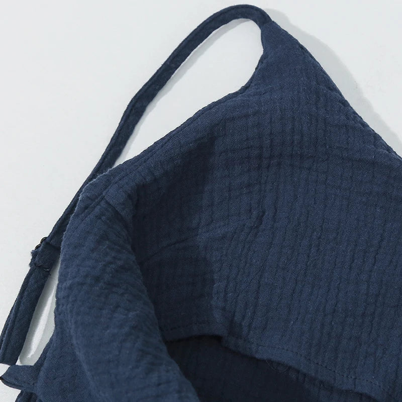 100% Cotton Muslin Maxi Dress: Adjustable Strap Summer Gown