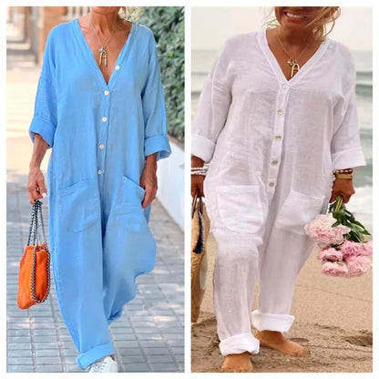 Cotton Linen Jumpsuit