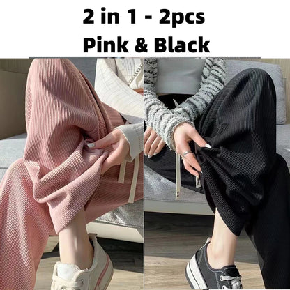 Casual Wide-Leg Pants