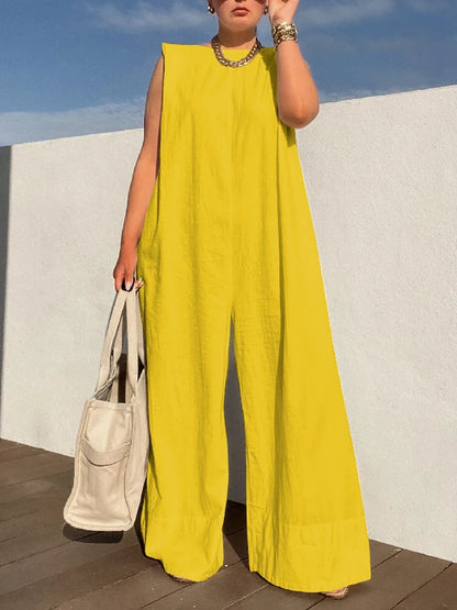 Wide-Leg Summer Jumpsuit