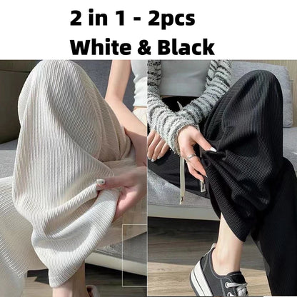 Casual Wide-Leg Pants