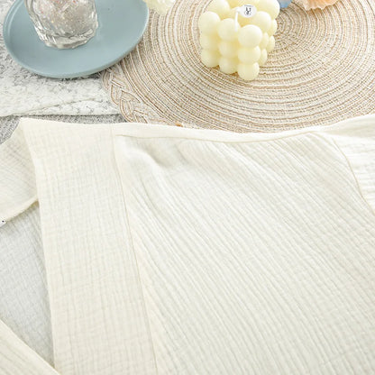 100% Cotton Jersey Robe – Long Sleeve Cardigan Nightgown & Loungewear