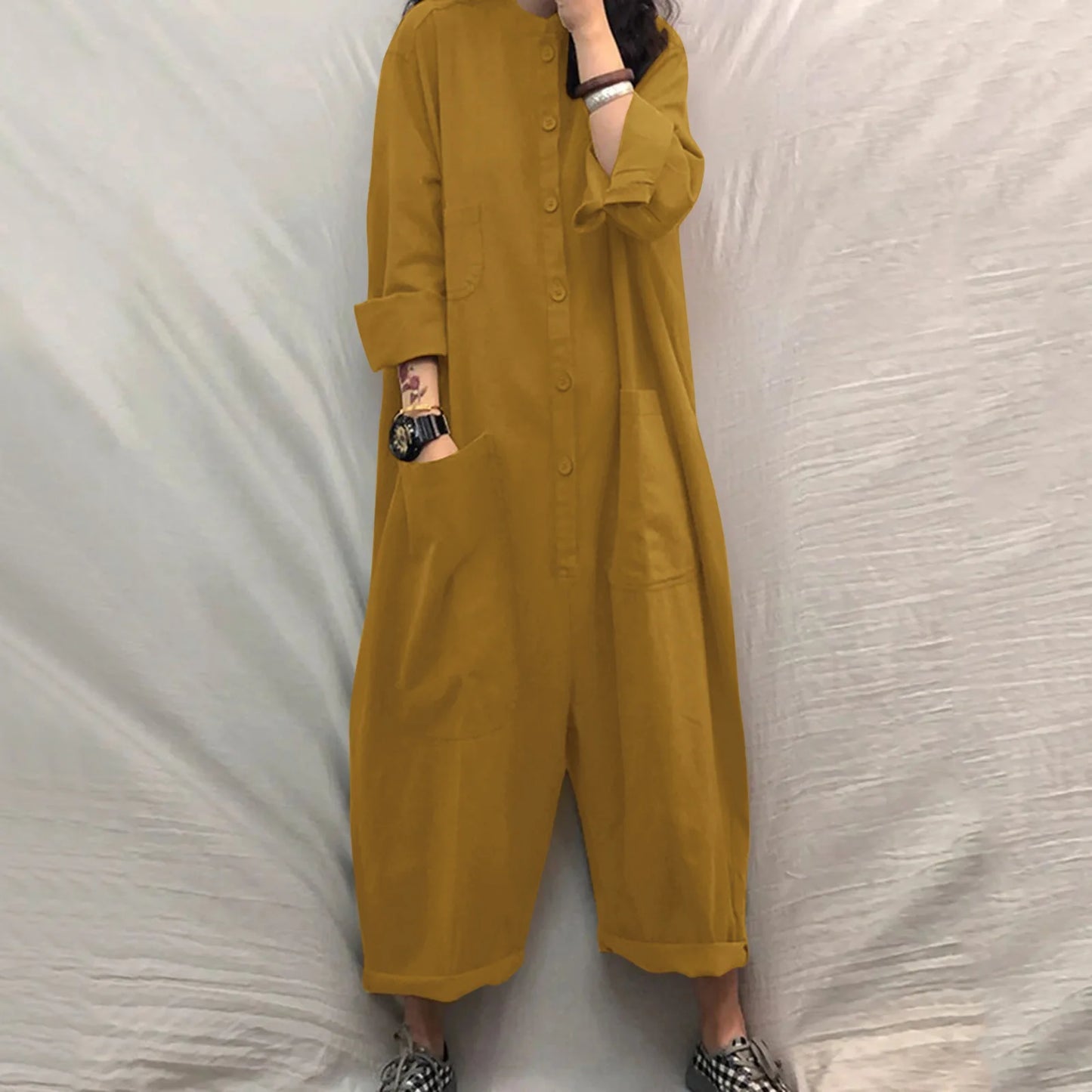 Casual Pocket Jumpsuit