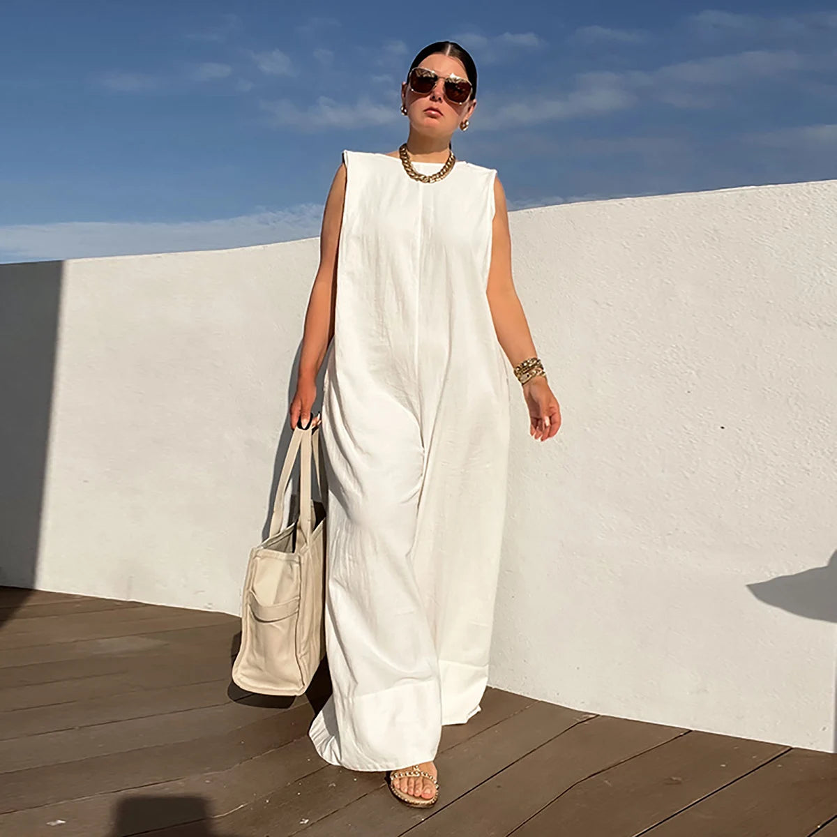 Wide-Leg Summer Jumpsuit