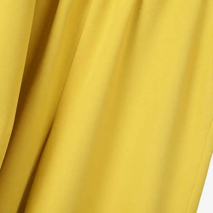 Elegant Office Set: Button-Down Shirt & Wide Leg Trousers