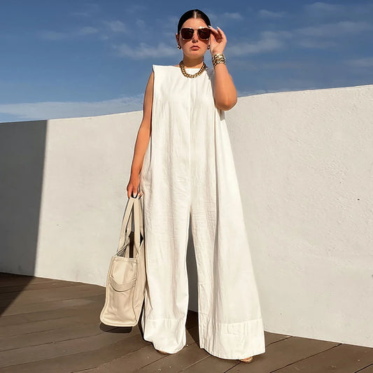 Wide-Leg Summer Jumpsuit