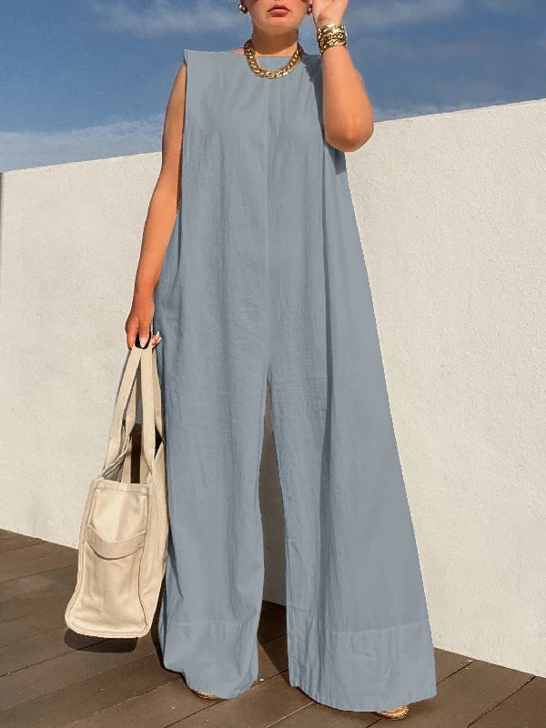 Wide-Leg Summer Jumpsuit