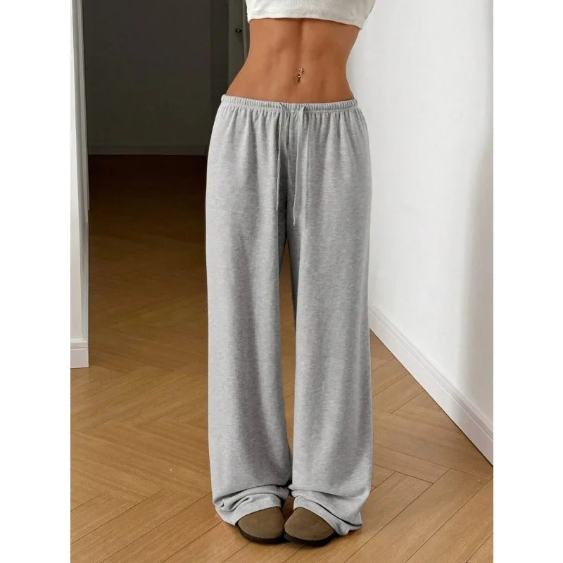 Wide-Leg Casual Pants