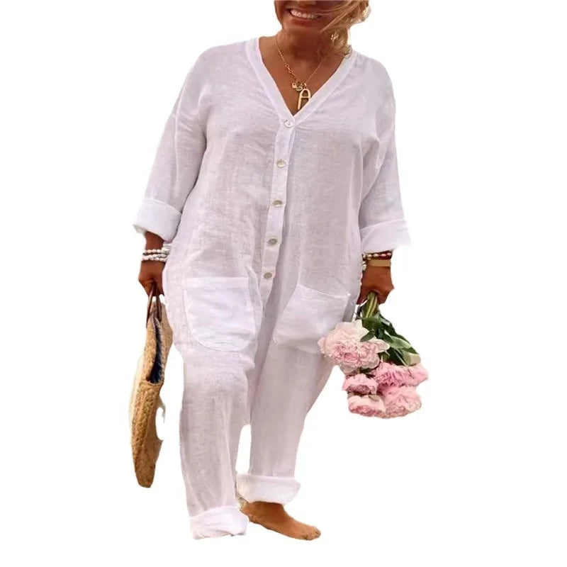 Cotton Linen Jumpsuit