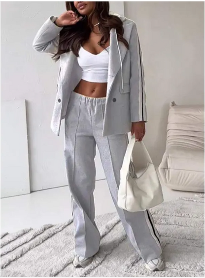 Stylish Ribbon Hoodie Set